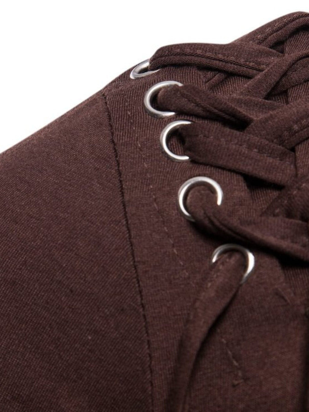 Men's Lace - Up Asymmetric Hem T-Shirt - Kenner House Emporium