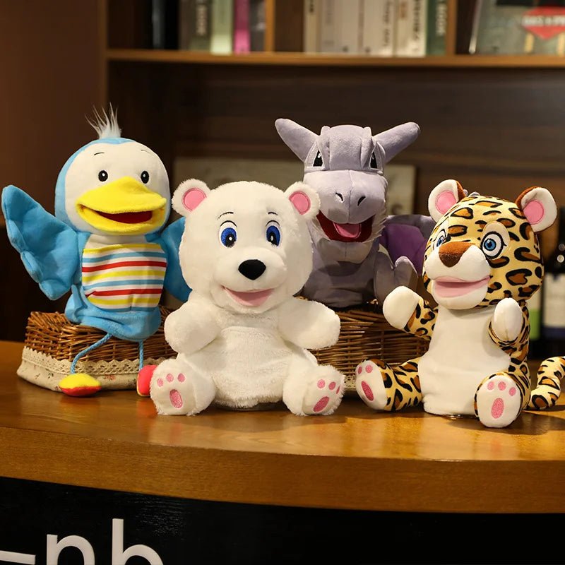 Stuffed Plush Animals Toys Hand Finger Puppet Kawaii Dolls Educational Baby Toys Learning & Education Monkey Tiger Children Gift - Kenner House Emporium