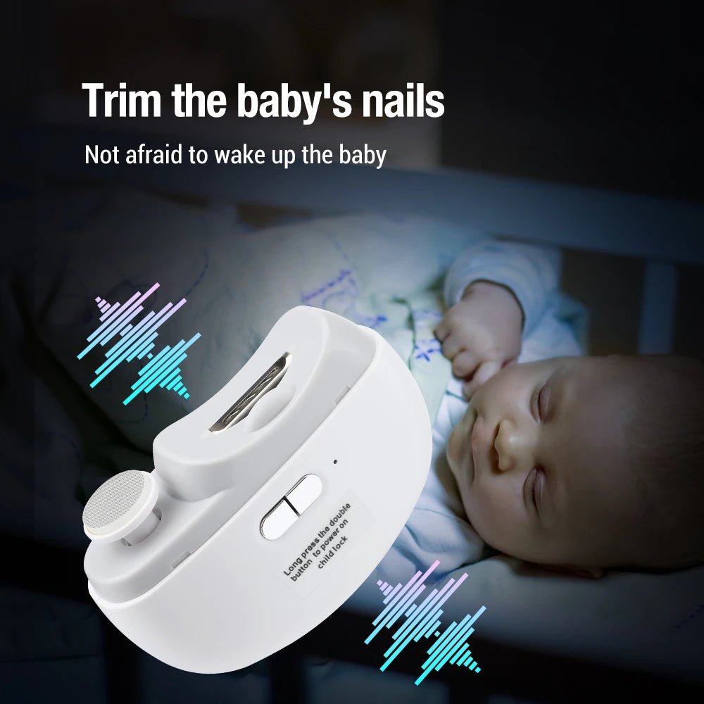 2 In 1 Electric Nail Clippers Manicure Anti - Splash Nail Trimmer For Baby Finger Toe Scissors Pedicure Thick Nails Cutter Tools - Kenner House Emporium