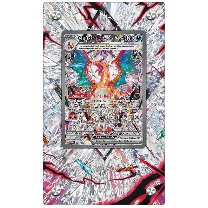Pokemon Self - Made Acrylic Cartoon Anime Peripheral Articuno Mewtwo Charizard Gengar Wobbuffet Psyduck Kingdra Card Display Stand - Kenner House Emporium