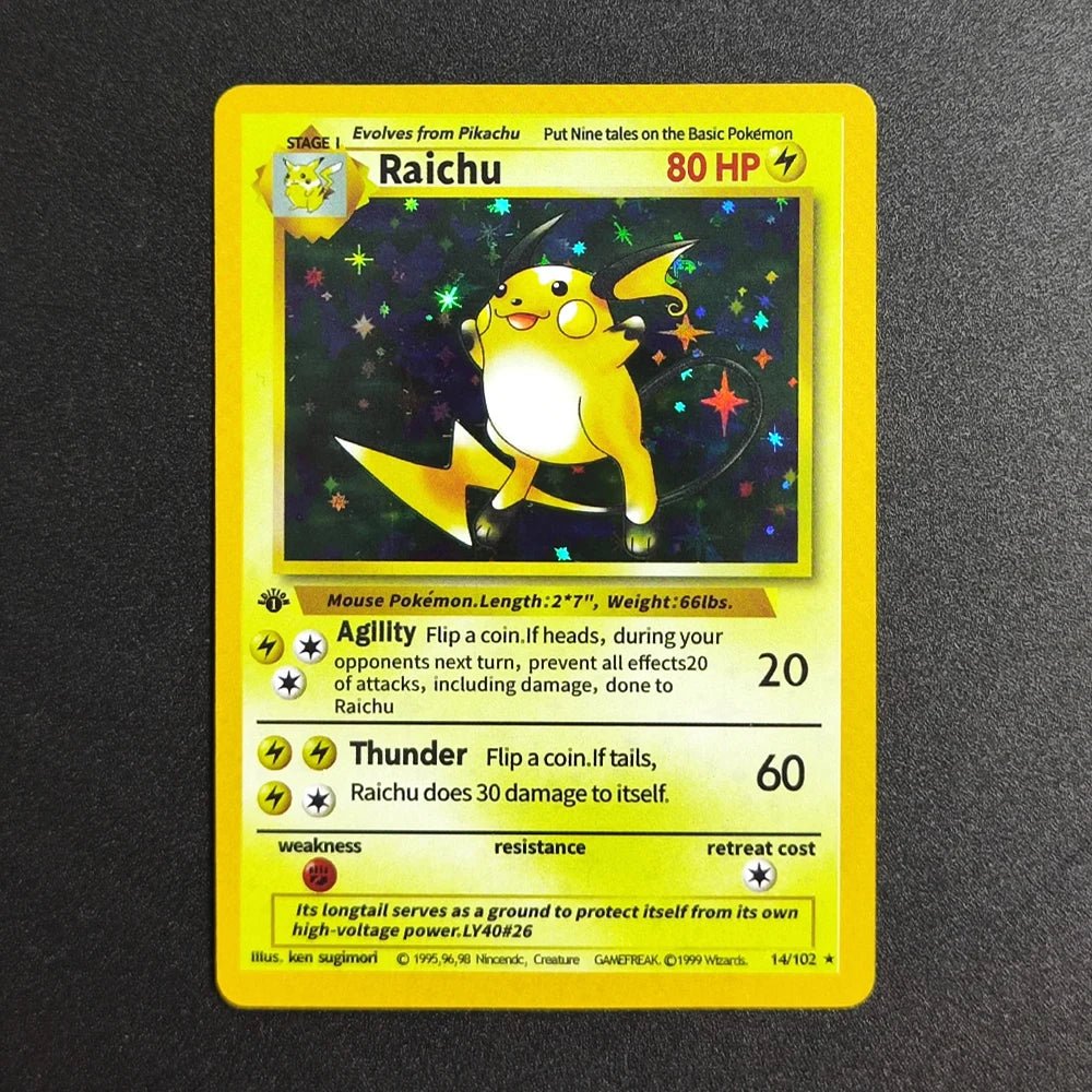 Proxy Pokemon Card EN Base Set 1st Edition - Charizard 4 - 102 Super Rare Collectibles Card Single Classic Game Anime Cards Toys - Kenner House Emporium