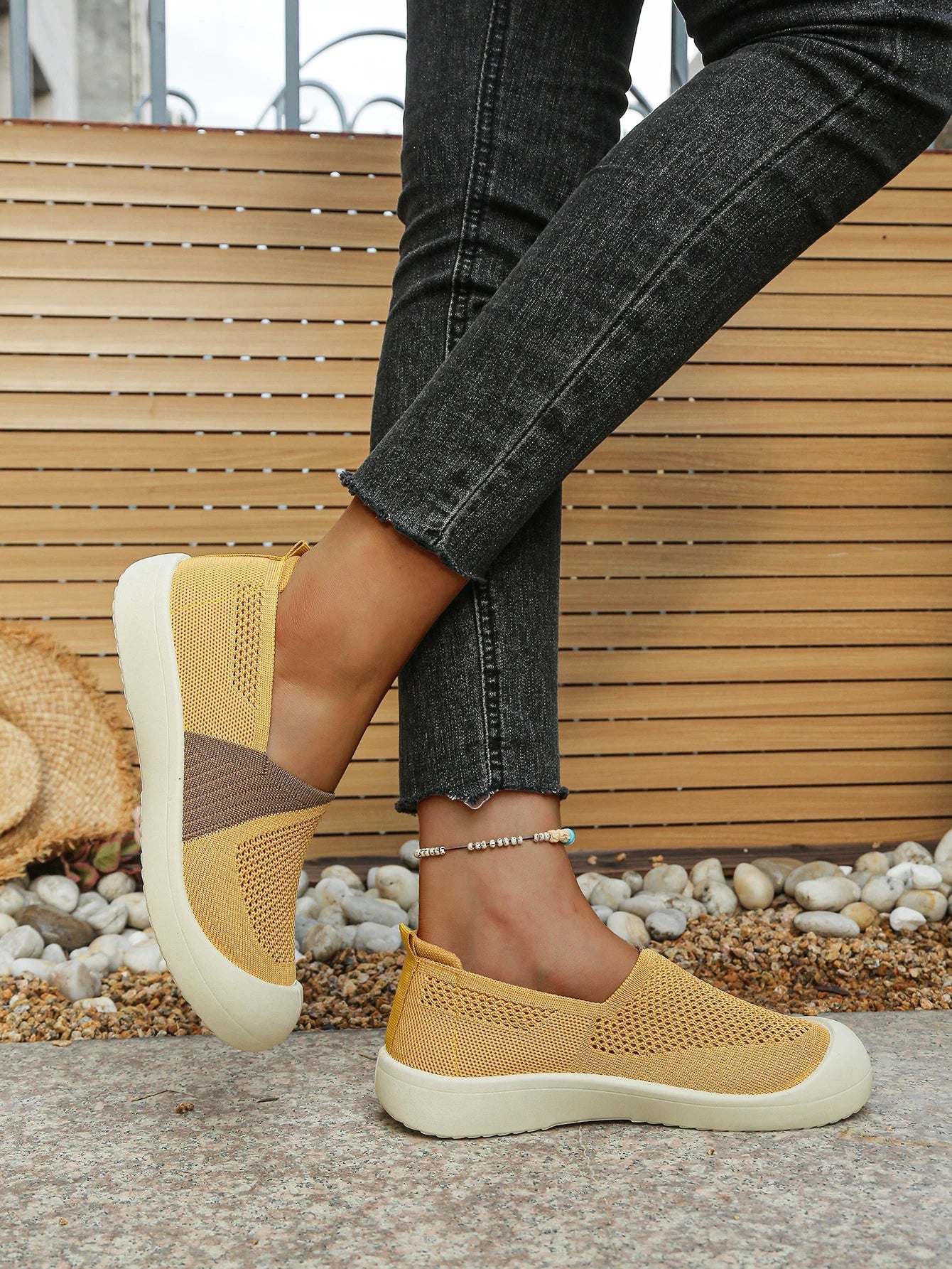 Women's shoes summer 2026 Single Shoes Dual - Tone Breathable Design Petite Fragrance Style Comfortable Footwear shoes woman - Kenner House Emporium