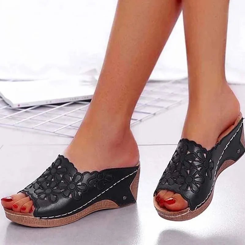 Sandals Shoes Women Summer Comfortable Women Shoe Slides Shoes Woman Wedge Walking Shoes Party Female Footwear Slippers Woman - Kenner House Emporium