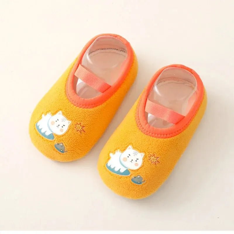 Baby Anti - slip Socks Newborn Warm Crib Floor Shoes with Rubber Sole for Children Boy Toddler Foot Girl Infant Cute Kids Slippers - Kenner House Emporium