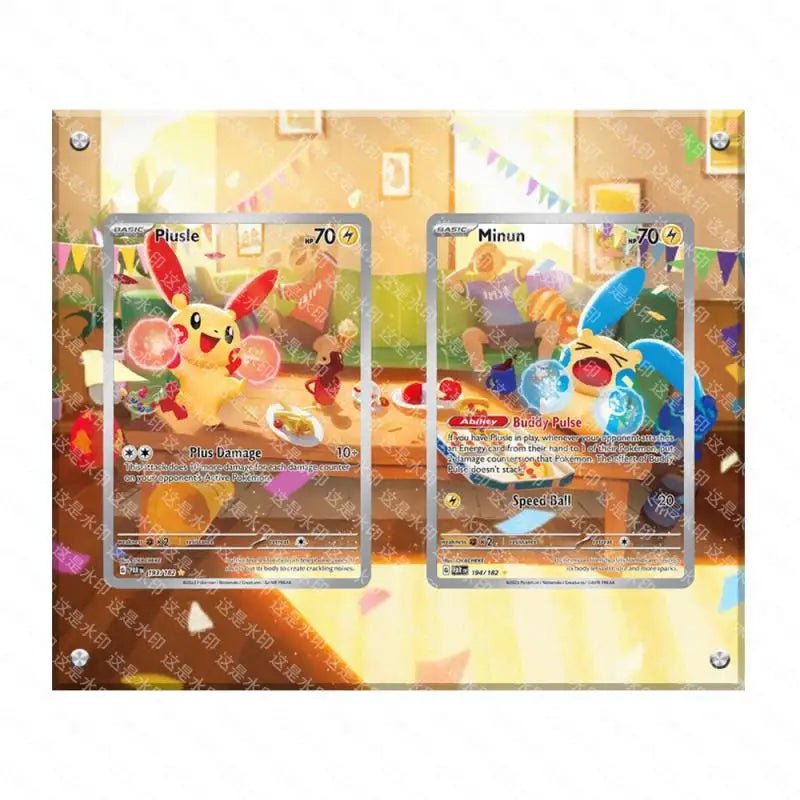Pokemon Anime Classics Game Collection Display Stand Charizard Mewtwo Latias Self Made Acrylic Extended Painting Stuck Brick - Kenner House Emporium