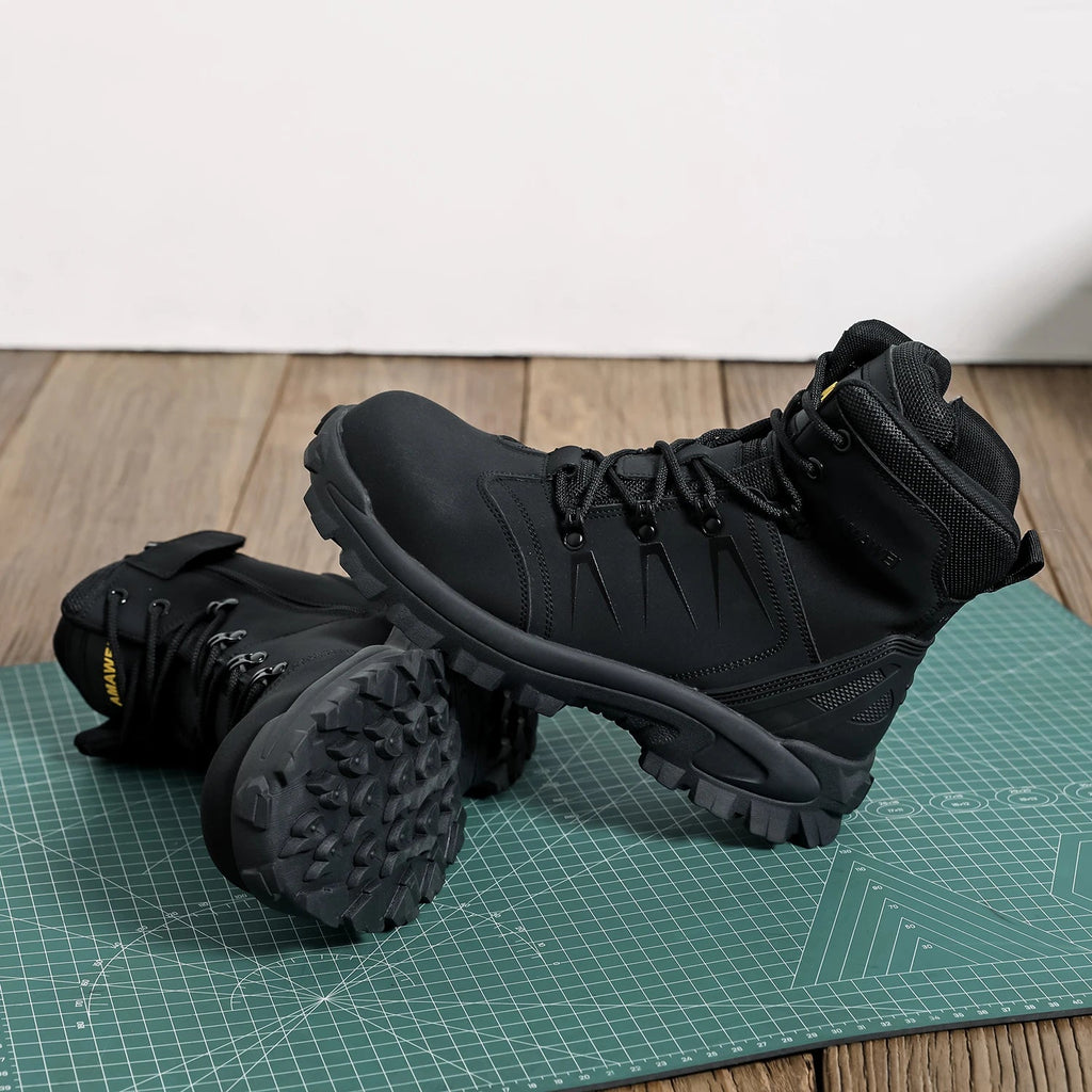 Steel Toe Safety Shoes Men's High Quality Industrial Work Boots Man Work Protection for the Feet Work Wear Free Shipping - Kenner House Emporium