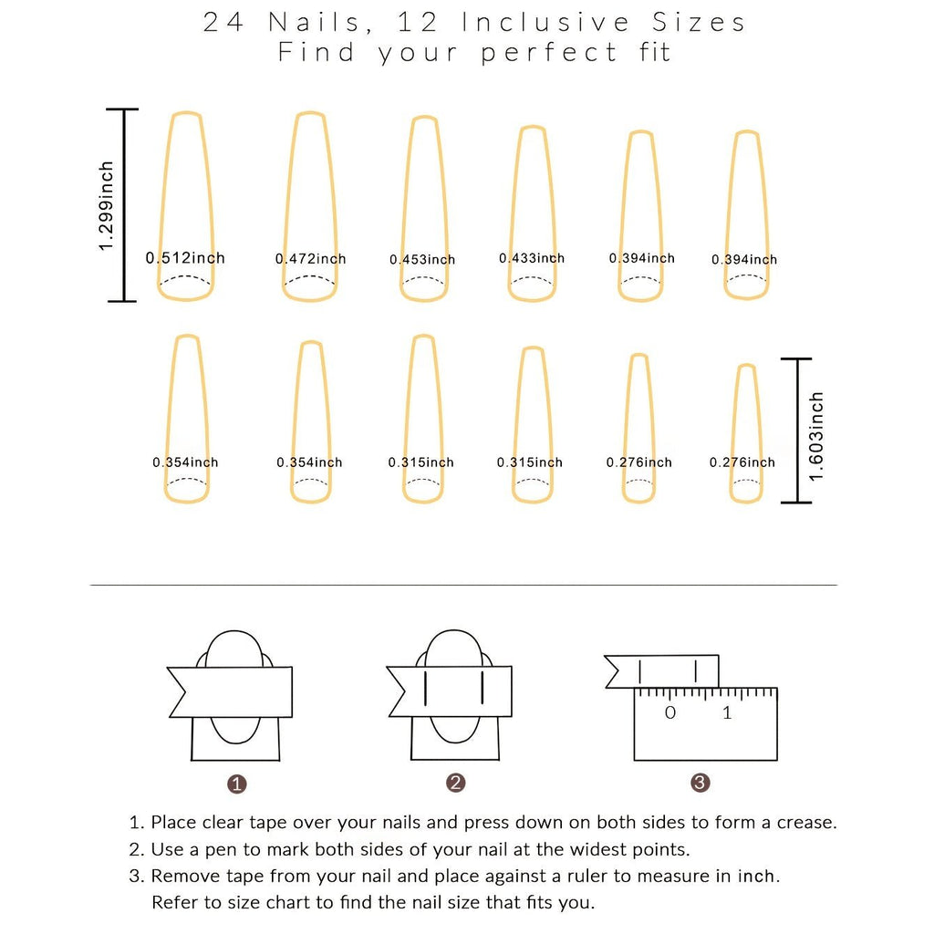 [24pcs Press - On Nails] Lirches 24pcs Press - On Nails, Hot Golden Butterfly Fake Nails, Pre - made Matte Golden Glitter Wearable Nail Tips, Light Luxury Rhinestone Style, Instagram - Inspired Manicure Nail Stickers, Includes Jelly - Kenner House Emporium