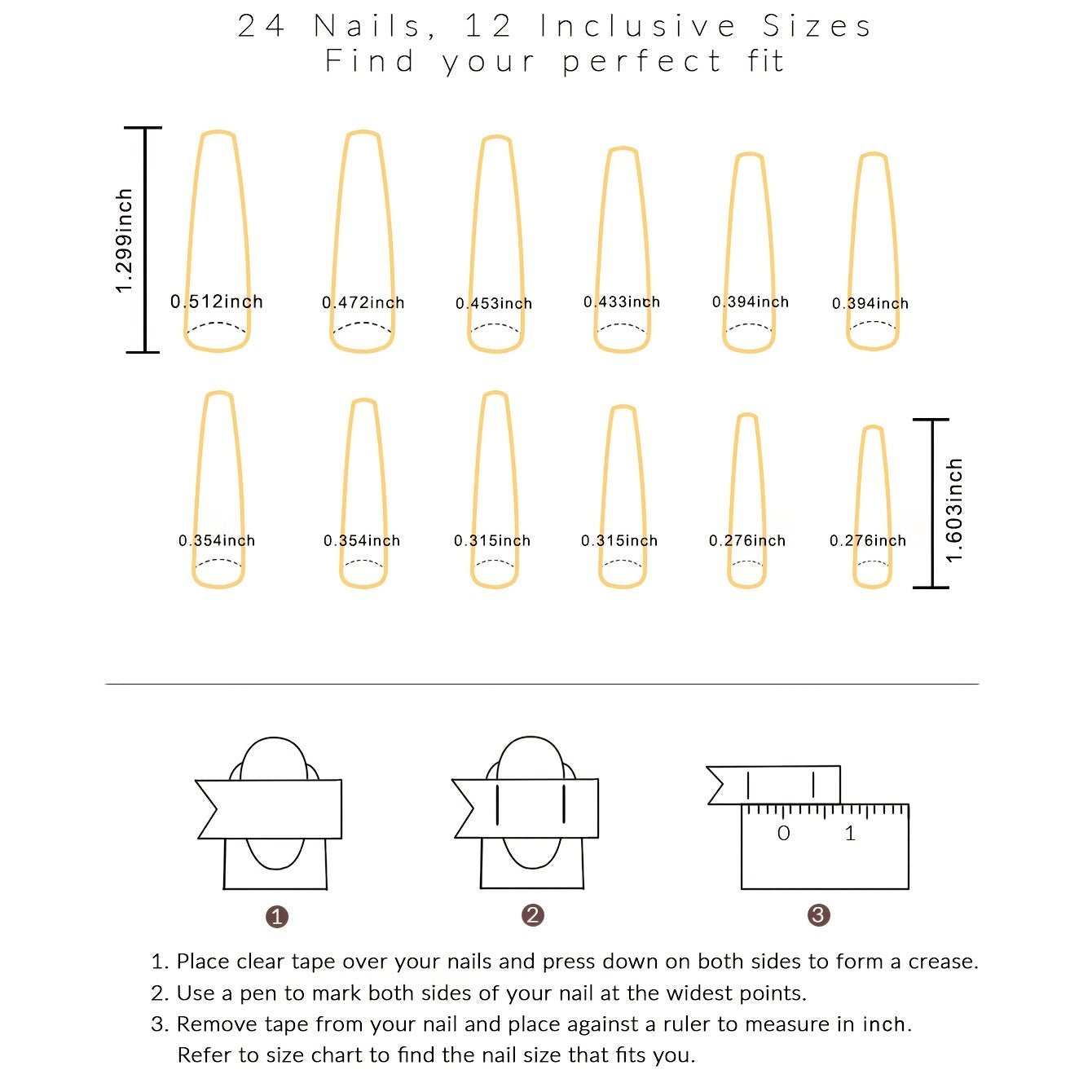 [24pcs Press - On Nails] Lirches 24pcs Press - On Nails, Hot Golden Butterfly Fake Nails, Pre - made Matte Golden Glitter Wearable Nail Tips, Light Luxury Rhinestone Style, Instagram - Inspired Manicure Nail Stickers, Includes Jelly - Kenner House Emporium