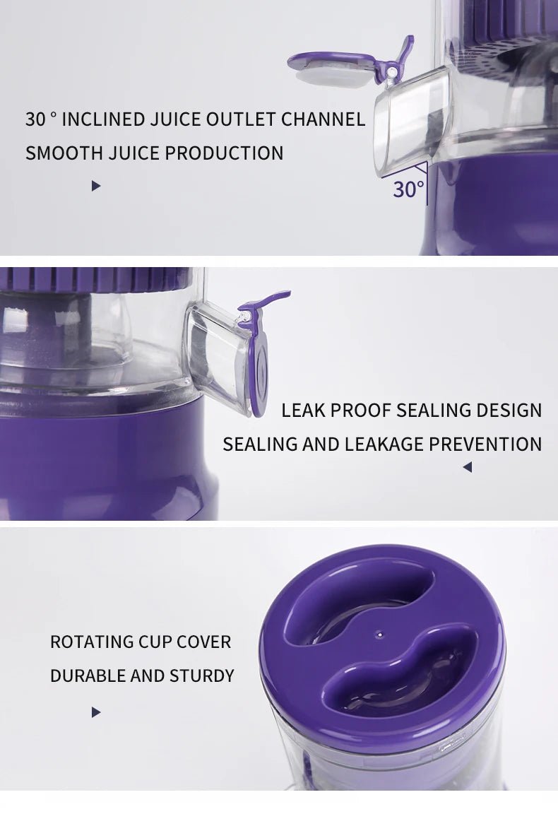 Electric Portable Blender Orange Juicer Mini Blender Automatic USB Charging Juicer Fruit Machine Juice Mixer Kitchen and Home - Kenner House Emporium