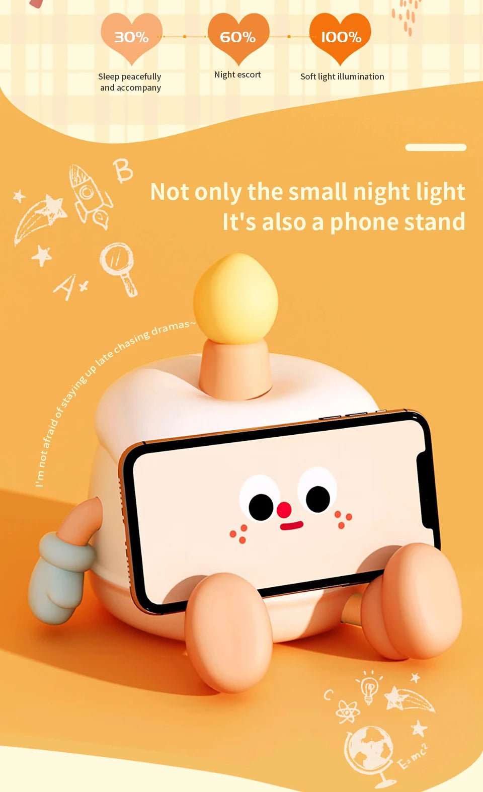 Mushroom Night Light LED Rechargeable USB Table Lamp Desk Room Decoration Baby Nursery Kids Birthday Gift Animal Pumpkin Lantern - Kenner House Emporium