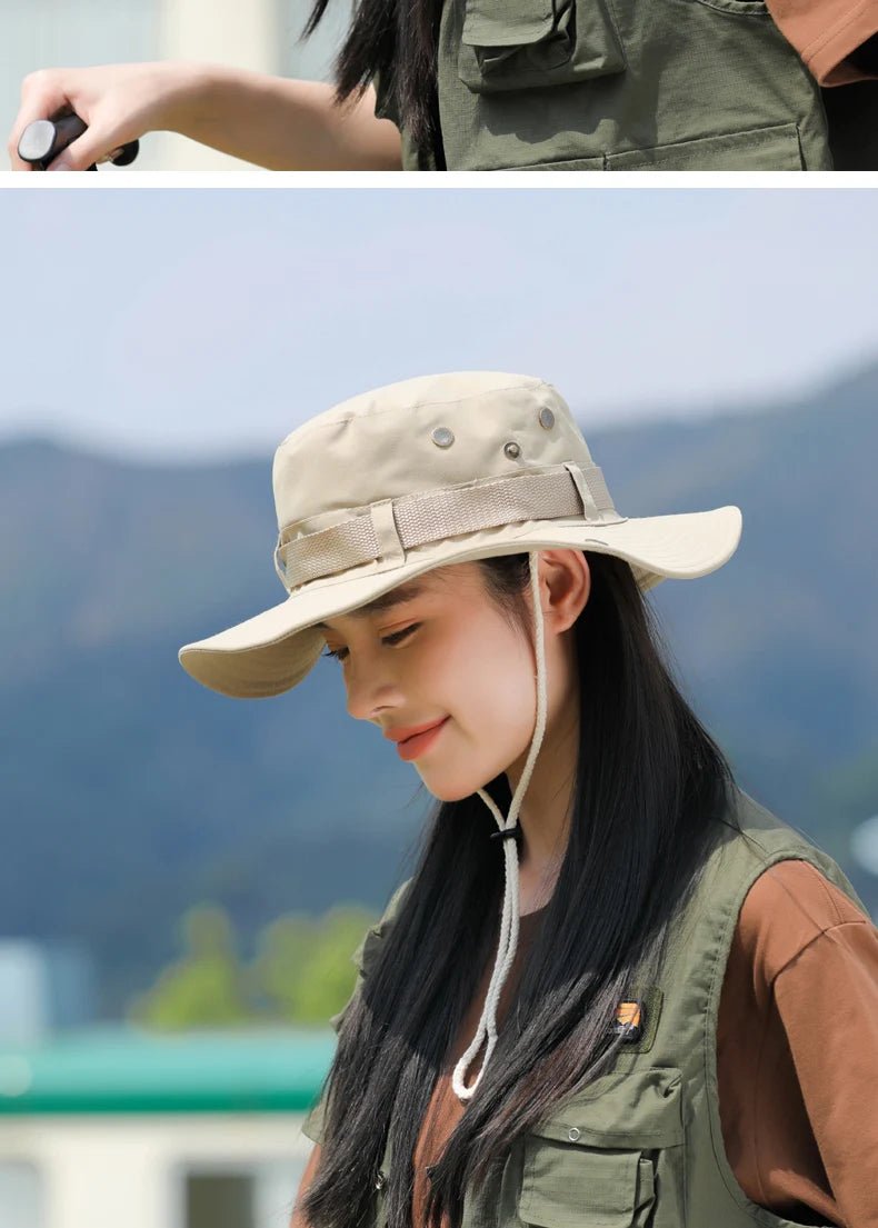 Women Bucket Hat Spring Summer Hats For Women Men Outdoor Sunshade Camping Climbing Sunscreen Bob Cap Foldable Sun Hat New - Kenner House Emporium