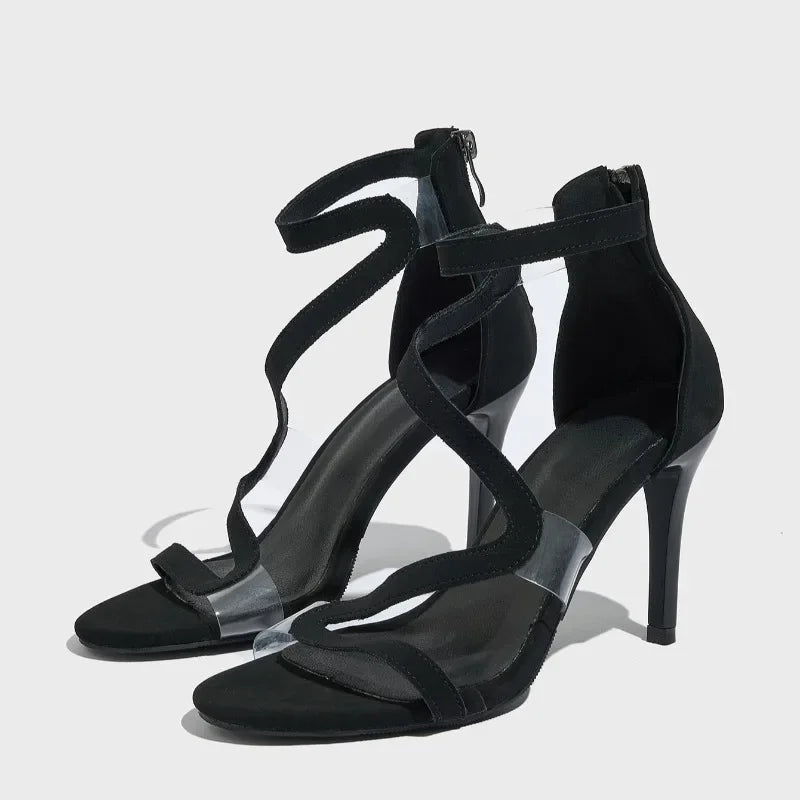 High - heeled Sandals, Women's Slim Heel Strap, Outdoor Fashion, Roman Style Plus Size Sandals Platform Women Shoes - Kenner House Emporium