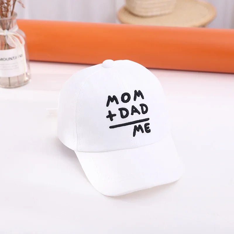 Letter Embroidery Baby Baseball Cap Solid Color Adjustable Toddler Boys Girls Snapback Hat Casual Kids Cotton Duck Tongue Caps - Kenner House Emporium