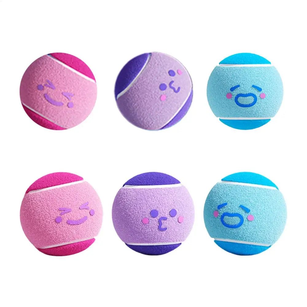 6pcs Pet Dog Tennis Balls, Interactive Toys For Dogs, Chew - resistant Durable Rubber Tennis Balls, Puppy Indoor Outdoor play Toys - Kenner House Emporium