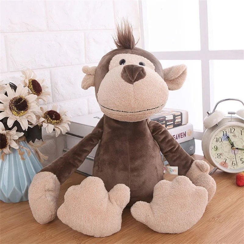 Stuffed Plush Animals Toys Soft Dolls Jungle Lion Elephant Tiger Dog Fox Monkey Deer Children Gift Kawaii Baby Kids Hobbie Toys - Kenner House Emporium