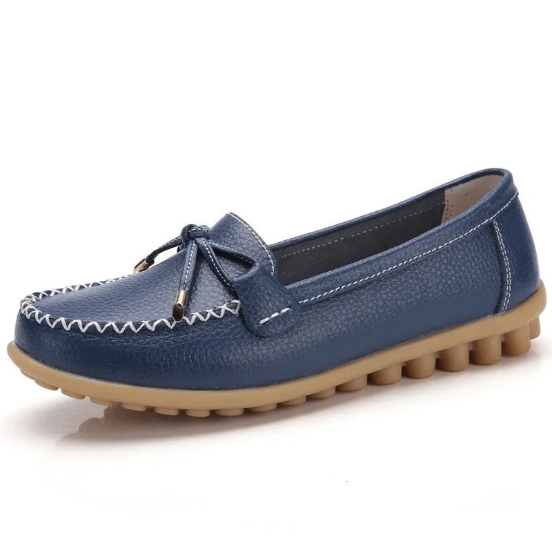 New Woman Flats Shoes Ballet Flat Sneakers Genuine Leather Spring Soft Moccasins Ladies Boat Ballerina Espadrilles Creepers - Kenner House Emporium