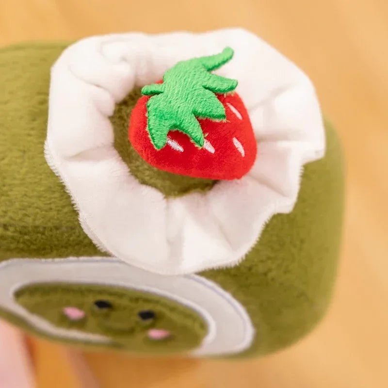 Stuffed Cake Plushie Strawberry Swiss Roll Plush Toys Cute Face Cream Snack Party Decor Party Gift Toys For Kids Birthday - Kenner House Emporium