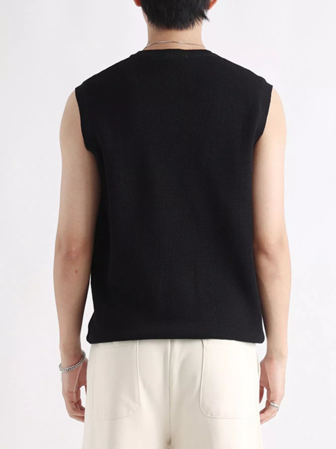 Men's Plus Size Knitted Zip - Up Tank - Kenner House Emporium