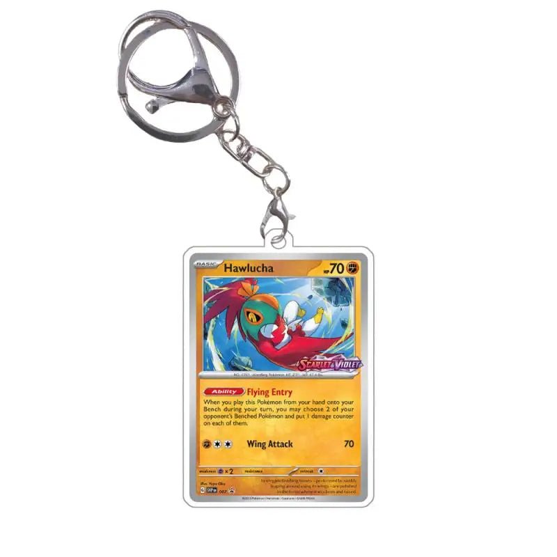 Pokemon Acrylic Small Cards Quaxly Fuecoco Sprigatito Double Sided Pendant Game Props Anime Characters Keychain Game Props Toys - Kenner House Emporium