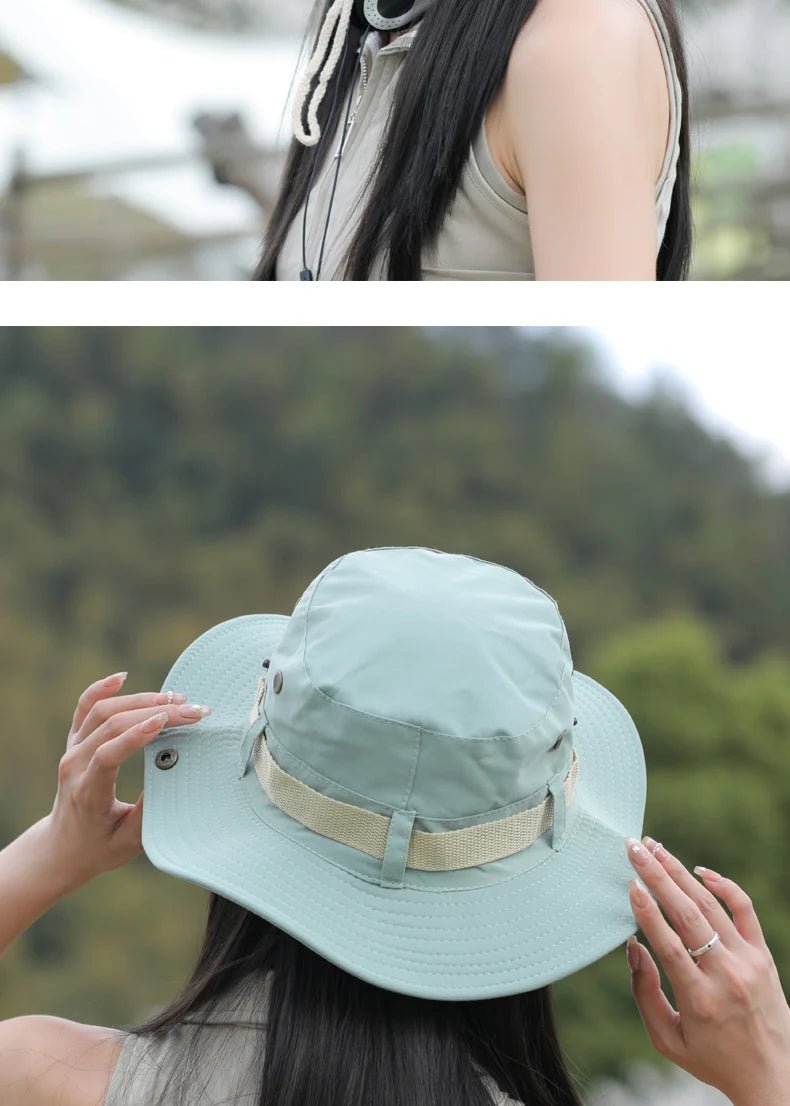 Women Bucket Hat Spring Summer Hats For Women Men Outdoor Sunshade Camping Climbing Sunscreen Bob Cap Foldable Sun Hat New - Kenner House Emporium