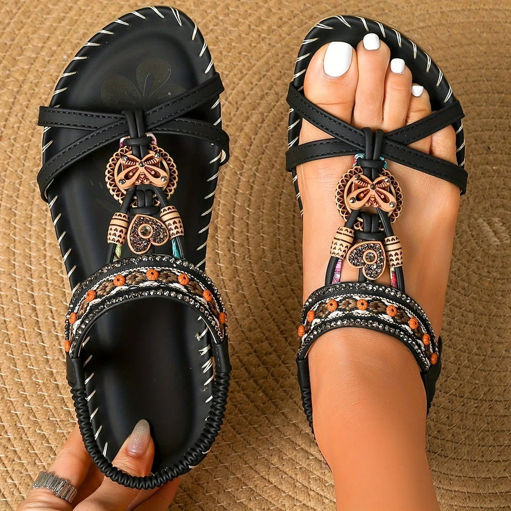 Women's Sandals Bohemian Sandals Outdoor Soft Sole Beach Sandals Platform Lightweight Women Casual Shoes Flat Plus Size Sandal - Kenner House Emporium