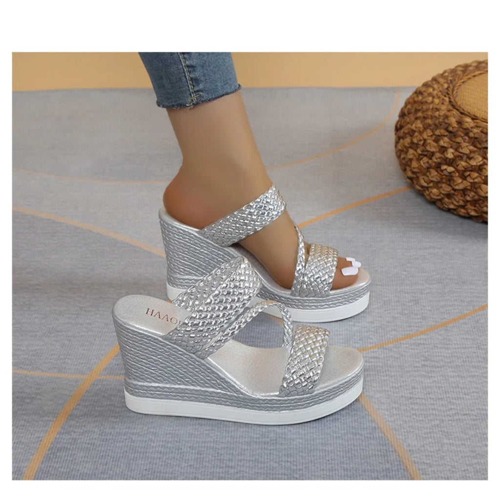 Women Sandals Summer New Outdoor Beach Sandals Comfortable Hot Shallow Wedges Shoes for Women Designer Casual Sandals - Kenner House Emporium