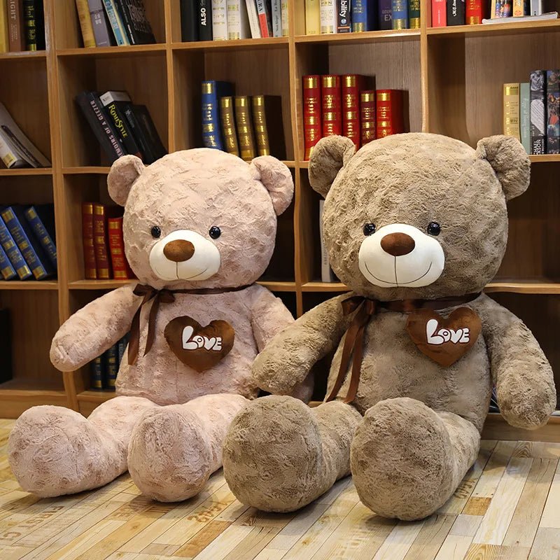 Nice New Hot High Quality 2 Colors Teddy Bear With Love Stuffed Animals Plush Toys Doll Pillow Kids Lovers Birthday Baby Gift - Kenner House Emporium