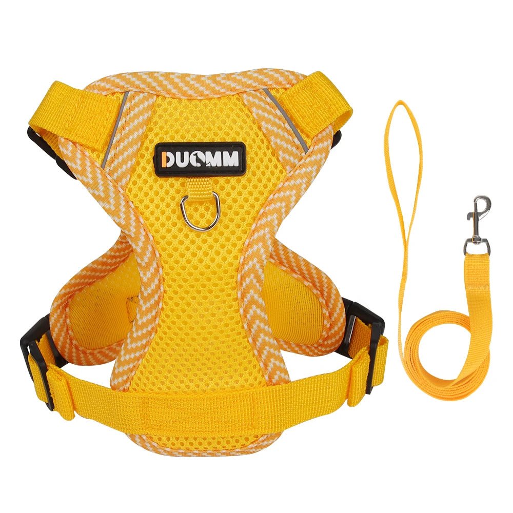 Cat Harness Dog Leash Breathable Mesh Spring Summer Pet Supplies Reflective Outdoor Walk Soft Cat Comfortable Puppy Harness - Kenner House Emporium