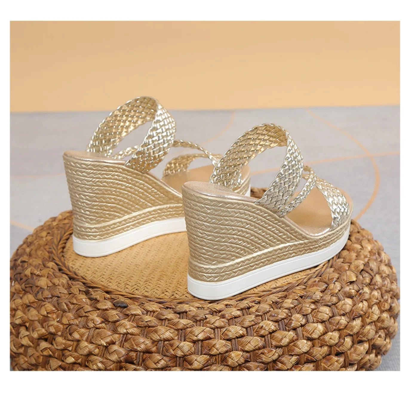 Women Sandals Summer New Outdoor Beach Sandals Comfortable Hot Shallow Wedges Shoes for Women Designer Casual Sandals - Kenner House Emporium