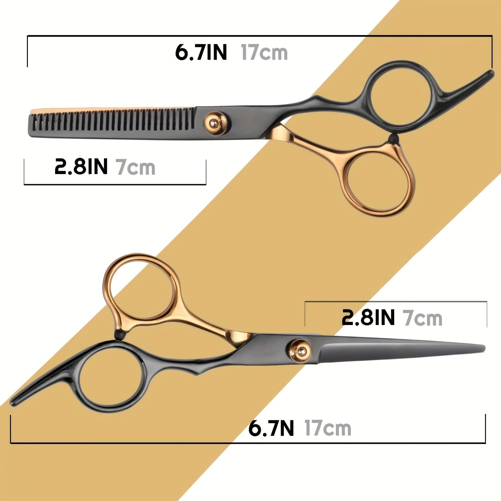 Hair Cutting Scissors, Professional Barber Shears Set with Hair Scissors Thinning Shears, for Men Women Pet - Kenner House Emporium