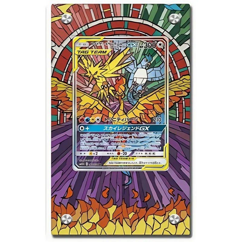 Pokemon Self - Made Acrylic Cartoon Anime Peripheral Articuno Mewtwo Charizard Gengar Wobbuffet Psyduck Kingdra Card Display Stand - Kenner House Emporium