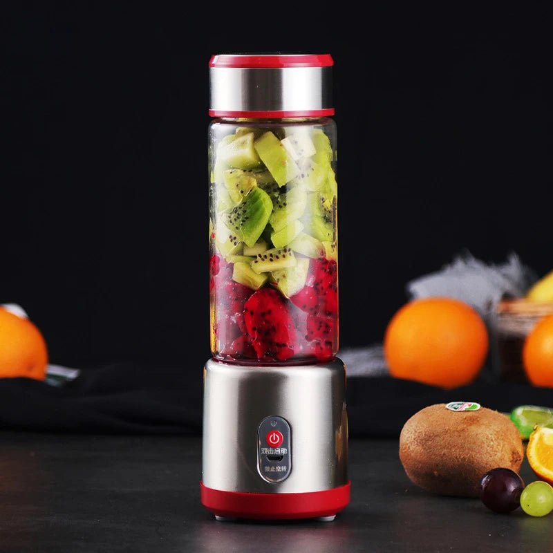 Multifunction Juicers Portable Electric Blender USB Rechargeable Electric Mixer Fruit Orange Milkshake Juice Maker Machine 450M - Kenner House Emporium