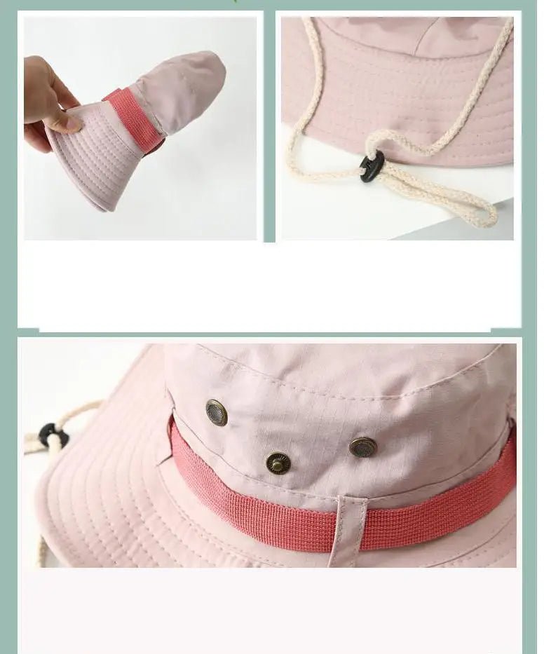 Women Bucket Hat Spring Summer Hats For Women Men Outdoor Sunshade Camping Climbing Sunscreen Bob Cap Foldable Sun Hat New - Kenner House Emporium