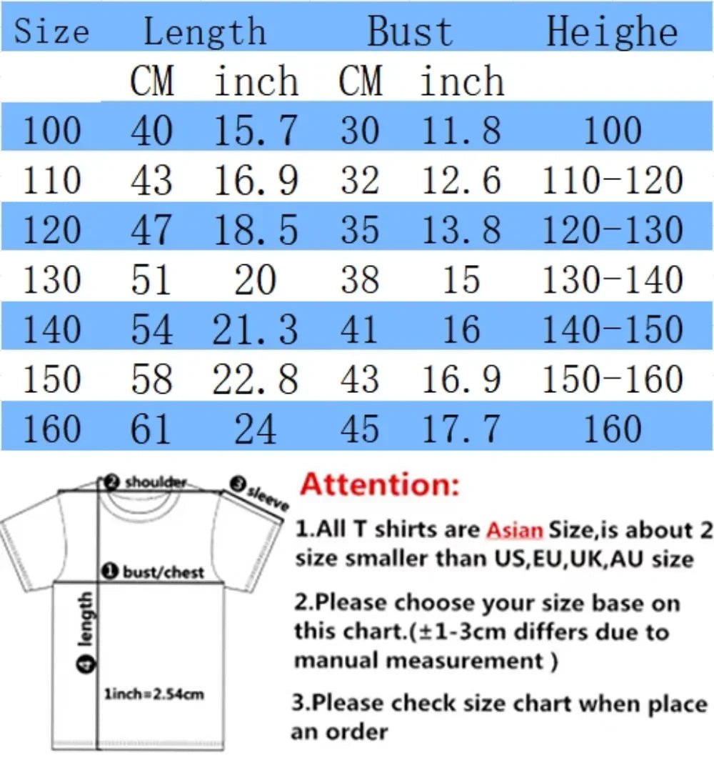 2026 Kpop Devil Hunter Kids Spring/Summer Short - Sleeve T-Shirt Kpop Devil Hunter Harajuku Style T-Shirt Gift for Boys and Girls - Kenner House Emporium