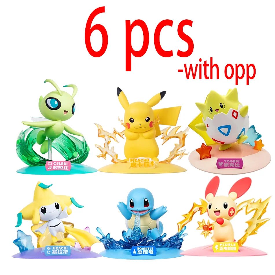 12 Pok é mon Action Dolls Pikachu Blind Box Anime Models Desktop Decorations Pok é mon Toys Children's Birthday Gifts - Kenner House Emporium
