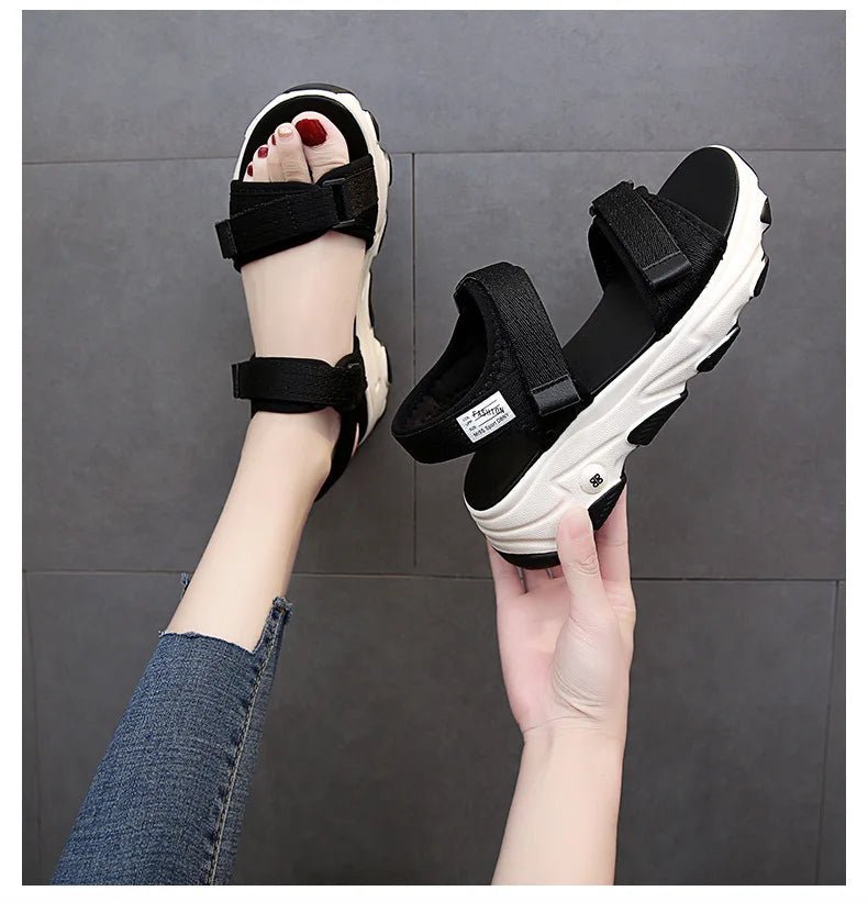 Sandals Women Shoes 2024 New Summer Sports Daddy Fashion Casual Non - Slip Platform non - slip Beach Shoes Sandalias - Kenner House Emporium