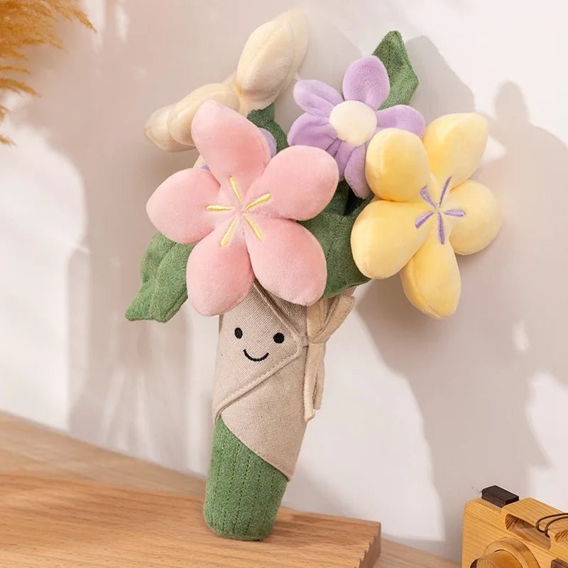 Cute JC Cartoon Cake Plush toys soft soft Doll Stuffed PP Cotton Desktop Ornament Decor Girl Collectible Birthday Surprise Gift - Kenner House Emporium