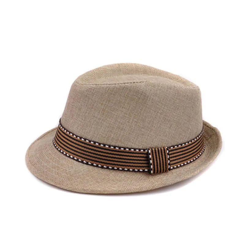 Kids Hat Gentleman Children Jazz Cap Spring Summer Wide Brim Boys Sun Beach Hats - Kenner House Emporium