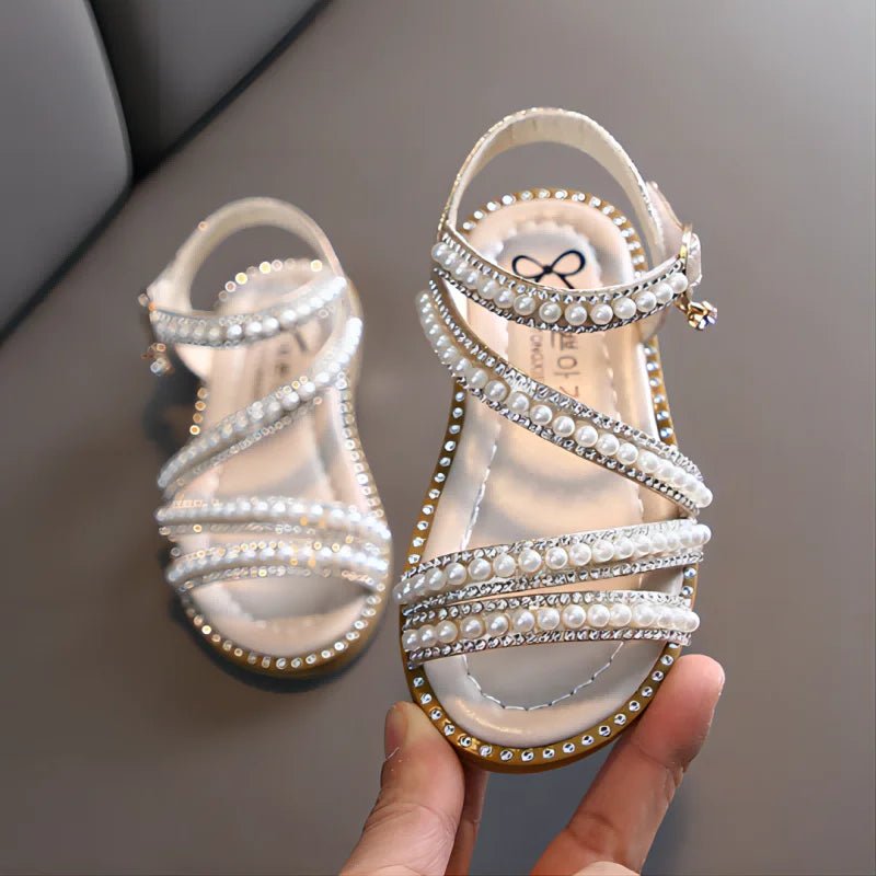 Girl Sandals Summer Fashion Kids Baby Girls Bling Rhinestone Princess Single Sandals For Little Big Girl's Shoes - Kenner House Emporium