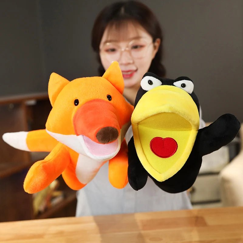 Stuffed Plush Animals Toys Hand Finger Puppet Kawaii Dolls Educational Baby Toys Learning & Education Monkey Tiger Children Gift - Kenner House Emporium