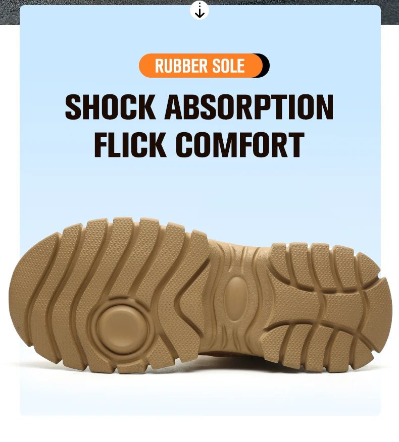 Steel Toe Shoes for Men Women Lightweight Anti - smash Steel Toe Sneakers Indestructible Work Boots Construction Safety Shoes - Kenner House Emporium