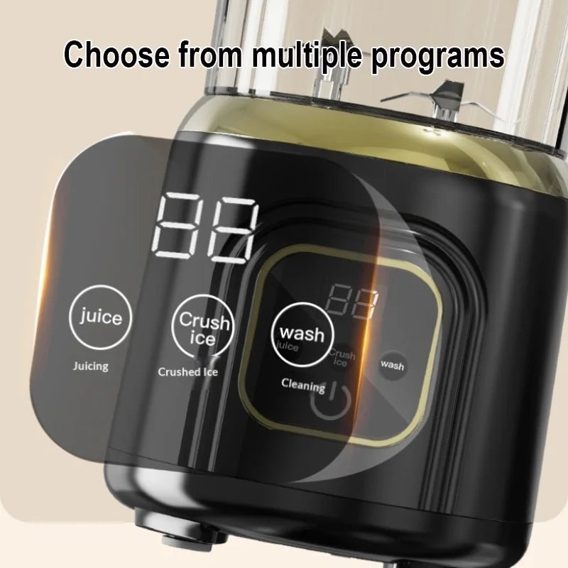 1000 ML Household Juicer Blender Dual - blade digital display juicer USB Rechargeable Ice Crusher Electric Fruit Juice Machine - Kenner House Emporium
