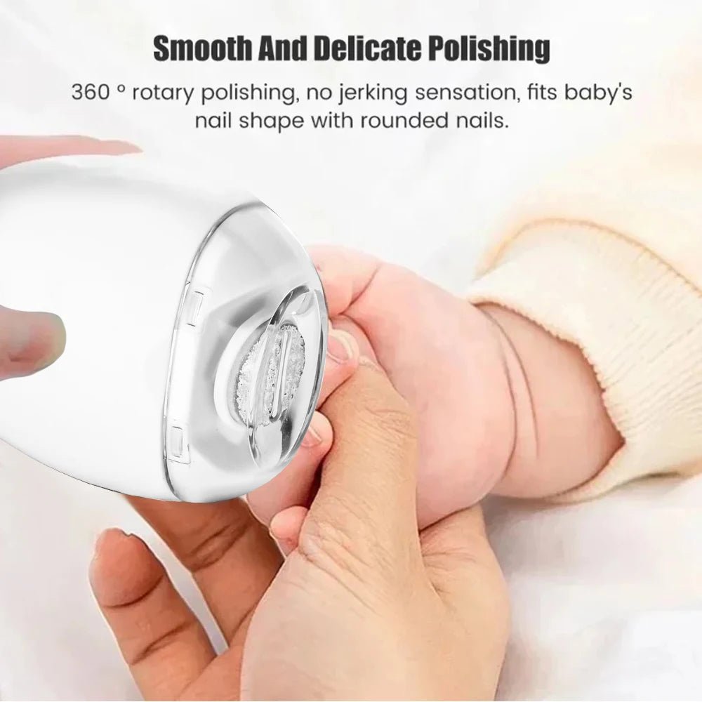 2 IN 1 Electric Nail Clipper Cutter With LED Light Automatic Nail Grinder Trimmer For Baby Adult Mini Manicure Tools Nail Care - Kenner House Emporium