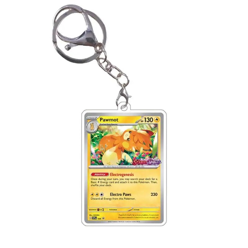 Pokemon Acrylic Small Cards Quaxly Fuecoco Sprigatito Double Sided Pendant Game Props Anime Characters Keychain Game Props Toys - Kenner House Emporium