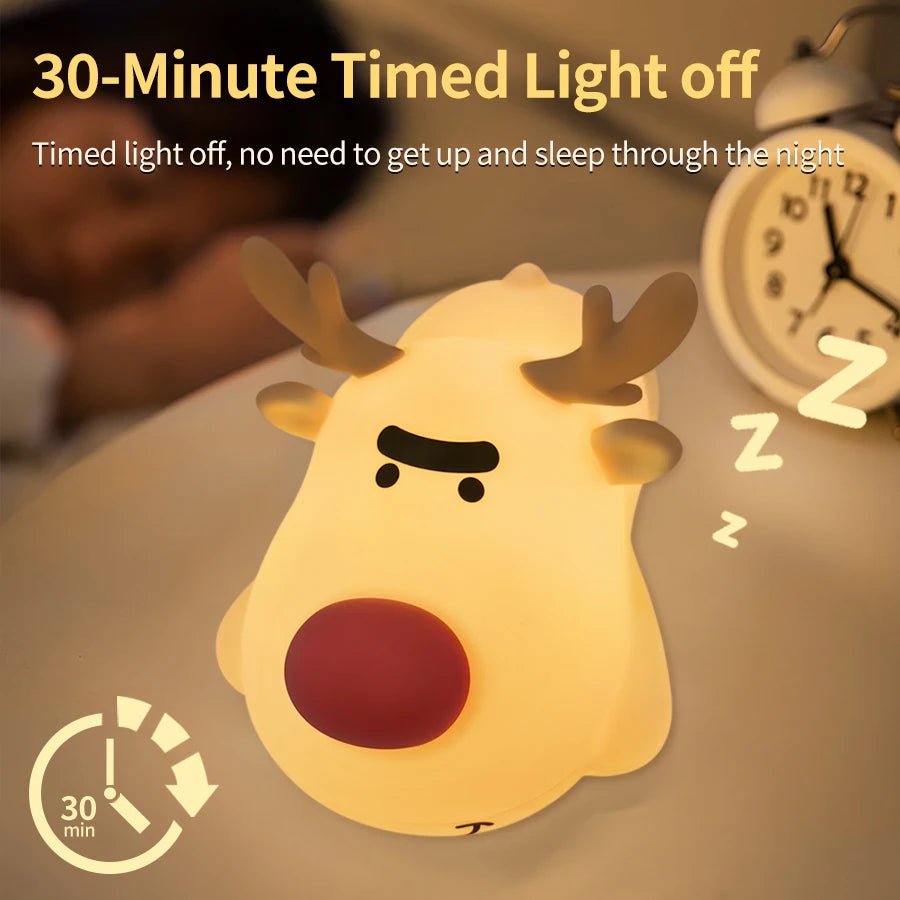 Mushroom Night Light LED Rechargeable USB Table Lamp Desk Room Decoration Baby Nursery Kids Birthday Gift Animal Pumpkin Lantern - Kenner House Emporium