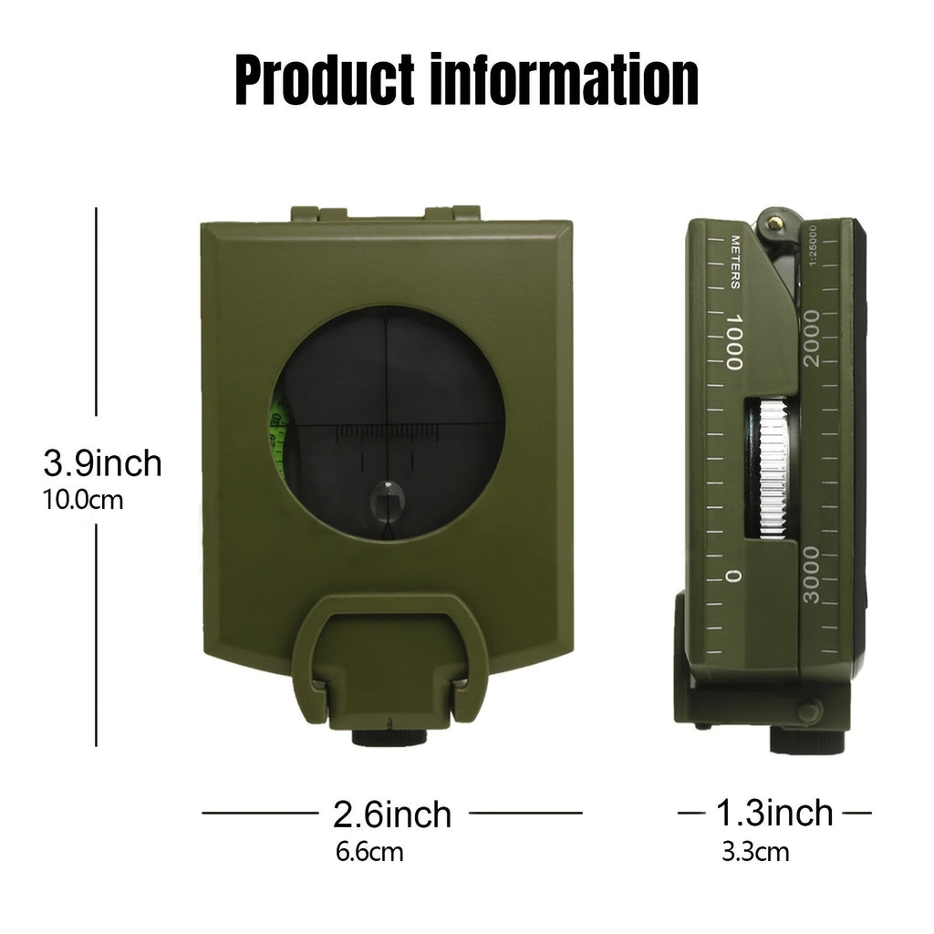 Multifunctional Luminous Dial Waterproof Anti - fog Accurate Compass For Hiking Camp - Kenner House Emporium