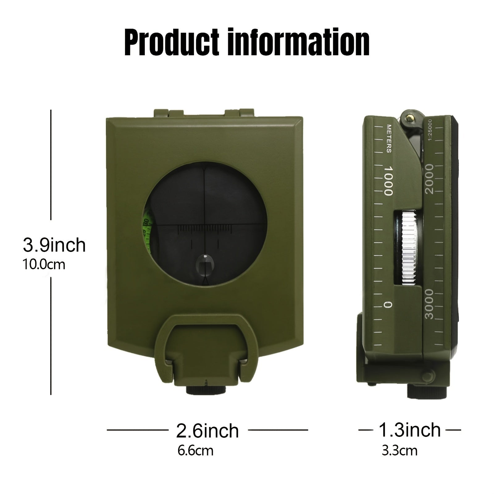 Multifunctional Luminous Dial Waterproof Anti - fog Accurate Compass For Hiking Camp - Kenner House Emporium
