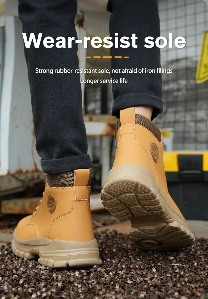 Steel Toe Shoes for Men Women Lightweight Anti - smash Steel Toe Sneakers Indestructible Work Boots Construction Safety Shoes - Kenner House Emporium