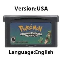 Pokemon Series GBA Game Cartridge 32 Bit Video Game Console Card Red Chapter Cursed Moemon FireRed Emerald for GBA NDS - Kenner House Emporium
