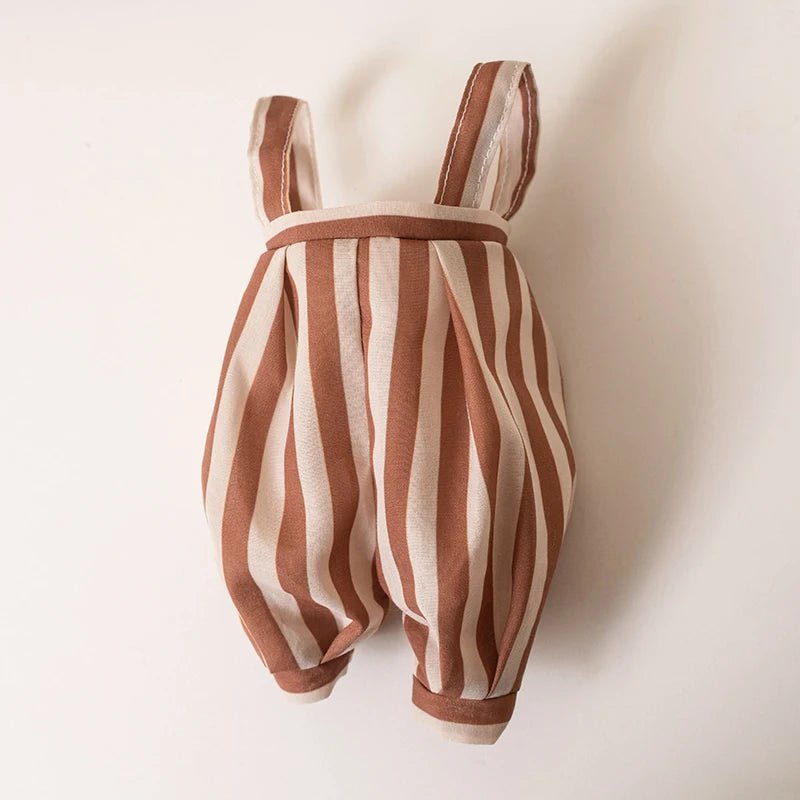 Stuffed Bunny Cloth Dress Toys Smoothing Toy for Infant Cuddling sleep doll for Girls Handmade Diversity Brown Rabbit Plushie - Kenner House Emporium